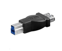Microconnect USB3AFBM adattatore per inversione del genere dei cavi USB B 3.0 USB A 3.0 Nero