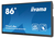 iiyama TE8604MIS-B3AG beeldkrant Interactief flatscreen 2,18 m (86") Wifi 400 cd/m² 4K Ultra HD Zwart Touchscreen Type processor iiWare 9.0