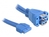 DeLOCK 82942 USB-kabel 0,45 m USB 3.2 Gen 1 (3.1 Gen 1) Blauw