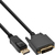 InLine 17113 adaptador de cable de vídeo 3 m DisplayPort DVI-D Negro