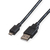 ROLINE 11.02.8752 cable USB 1,8 m USB 2.0 USB A Micro-USB B Negro