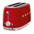 Smeg TSF02RDEU Toaster 4 Scheibe(n) 1500 W Rot