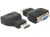 DeLOCK 65567 cambiador de género para cable DisplayPort VGA Negro