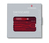 Victorinox SwissCard Classic smink és manikűrtáska Vörös, Átlátszó ABS műanyag