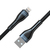4smarts 540430 Lightning-kabel 1 m Zwart, Grijs