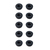 Jabra 14101-60 almohadilla para auriculares Negro 10 pieza(s)