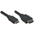 Manhattan High Speed HDMI-Kabel, 3D, Mini HDMI Stecker auf HDMI Stecker, geschirmt, schwarz, 1,8 m