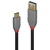 Lindy 36911 USB-kabel 1 m USB C USB A Zwart, Grijs