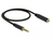 DeLOCK 85795 audio kabel 0,5 m 4.4mm Zwart