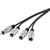 SpeaKa Professional SP-7870148 audio kábel 1,5 M 2 x RCA Fekete