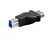 Microconnect USB3AFBM tussenstuk voor kabels USB B 3.0 USB A 3.0 Zwart