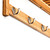 Relaxdays Wandregal mit Hakenleiste HBT 18 x 50 x 16 cm Wandgarderobe mit 4 Haken und Ablage als Badregal mit Handtuchhalter aus Bambus Holz Wandhandtuchhalter als Garderobe für Diele und Bad, natur