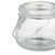 Relaxdays Windlicht, 12er Set, aus Glas, mit Henkel, innen & außen, Teelichthalter, HxD 6,5 x 7,5 cm, transparent/silber