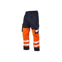 Leo CT01 Bideford Orange/Navy Cargo Trousers Reg Leg - Size 42''