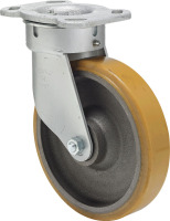 Produkt Bild von Stahl Lenkrolle mit Rad aus Vulkollan ,Traglast 425 Kg