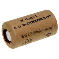 XCell X2000SCK / PP Sub-C akkumulátor kartonpapírban