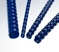 RENZ Plastikbinderücken 22mm A4 17220321 blau, 21 Ringe 50 Stück