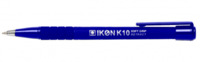 ValueX Retractable Ballpoint Pen Soft Grip 1.0mm Tip 0.7mm Line Blue (Pack 12)