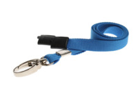 Anwendungsbild - 10mm rPET Lanyards w Metal Lobster Clip - Pack of 100 / hellblau