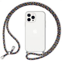 NALIA Necklace Cover with Band compatible with iPhone 13 Pro Max Case, Transparent Anti-Yellow Phonecase & Adjustable Holder Strap, Rugged Crossbody Hardcase & Silicone Bumper B...