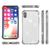 NALIA Glitzer Handy Hülle für iPhone X / XS, Schutz Case Cover Phone Bumper Etui Transparent