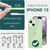 Hybrid Hülle für iPhone 15 Frosted Case Handyhülle Schutz Rand Handy Tasche Etui Mint-Grün