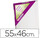 Bastidor Lidercolor 10F Lienzo Grapado Lateral Algodon 100% Marco Pawlonia 1,8X3,8 cm Bordes Madera 55X46 Cm