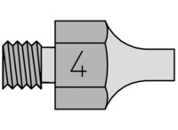 Saugdüse, Rundform, Ø 3.3 mm, (L) 18 mm, DS 114