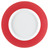 Teller flach Multi-Color; 17.8x1.8 cm (ØxH); weiß/rot; rund; 6 Stk/Pck