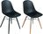 Sitzschale Emeo ohne Armlehne; 45x50x42 cm (BxTxH); schwarz; 2 Stk/Pck
