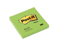 Post-it® Notes, 76 x 76 mm, Neon groen (pak 6 x 100 vel)