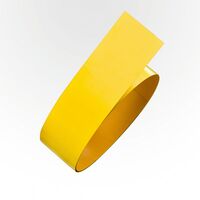 Floor marking tape made of flat-rolled steel