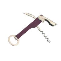 Bonver Waiters Friend Corkscrew with Crown Beer Bottle Opener in Brown Chrome
