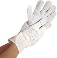 Rindspaltleder-Handschuh WORK natur, Größe XXL