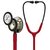 3M™ Littmann® Classic III™ Stethoskop zur Überwachung, champagnerfarbenes Bruststück, burgunderroter Schlauch, Schlauchanschluss und Ohrbügel in Rauchfarben, 69 cm, 5864