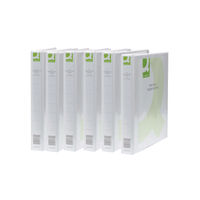 Q-CONNECT 2 R/PRESENT BINDER WHT PK6