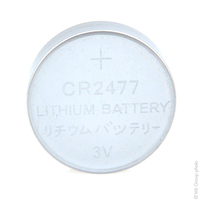 Blister(s) x 1 Pile bouton lithium blister CR2477 3V 1Ah