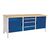 Bott heavy duty storage workbenches 2000 x 750mm, 2 cupboards, 2 drawers 150mm and 1 drawer 200mm