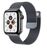 Mybandz Apple Watch 38/40/41mm Milánói fém óraszíj sötétszürke (APW381424)