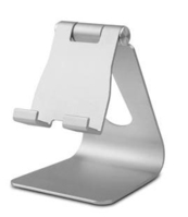 Aluminium Adjustable Tablet Stand - Silver
