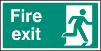 SPARTEX 22033X FINAL FIRE EXIT - RIGHT (200X100MM)S/A VINYL