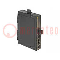 Switch PoE Ethernet; onbeheerbaar; Aantal poorten: 4; 9÷60VDC