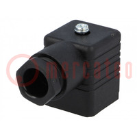 Connector: valve connector; plug; form A; 18mm; female; PIN: 4; PG11