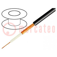 Leiding: microfoon-; 1x0,25mm2; zwart; OFC; -15÷70°C; PVC