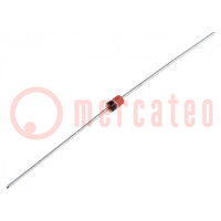 Diode: Zener; 1,3W; 10V; 25mA; rouleau,bande; DO41; diode simple