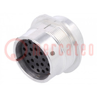 Connector: wire-wire; HD30; female; plug; for cable; PIN: 23