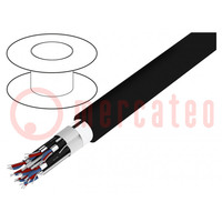 Wire: loudspeaker cable; HELUSOUND®; 8x2x0.22mm2; stranded; black