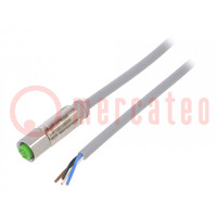 Connection lead; M12; PIN: 4; straight; 3m; plug; 32VAC; -40÷85°C