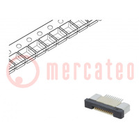 Conector: FFC/FPC; horizontales; PIN: 10; ZIF; SMT; 500mA; estaneado