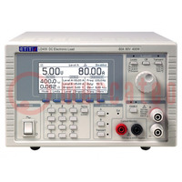 Electronic load; 0÷80V; 0÷80A; 400W; 130x212x435mm; 100÷240VAC